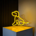 Neonleuchte - Hund mit Standfuß, Bright Edition